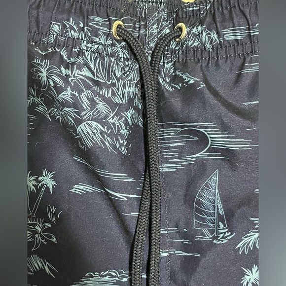 Land’s End Blue Tropical Print Men’s Swim Trunks Pockets Shorts Size 3XL 50-52 - Picture 7 of 16